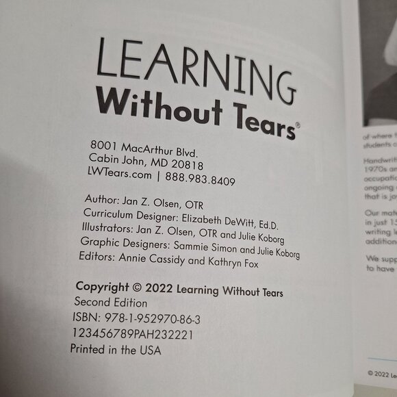 Handwriting Without Tears Cursive Kickoff Teachers Guide 2nd Grade Edition 2022 - Picture 5 of 9